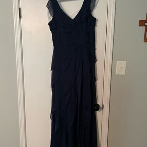 Adrianna Papell Navy Maxi Dress